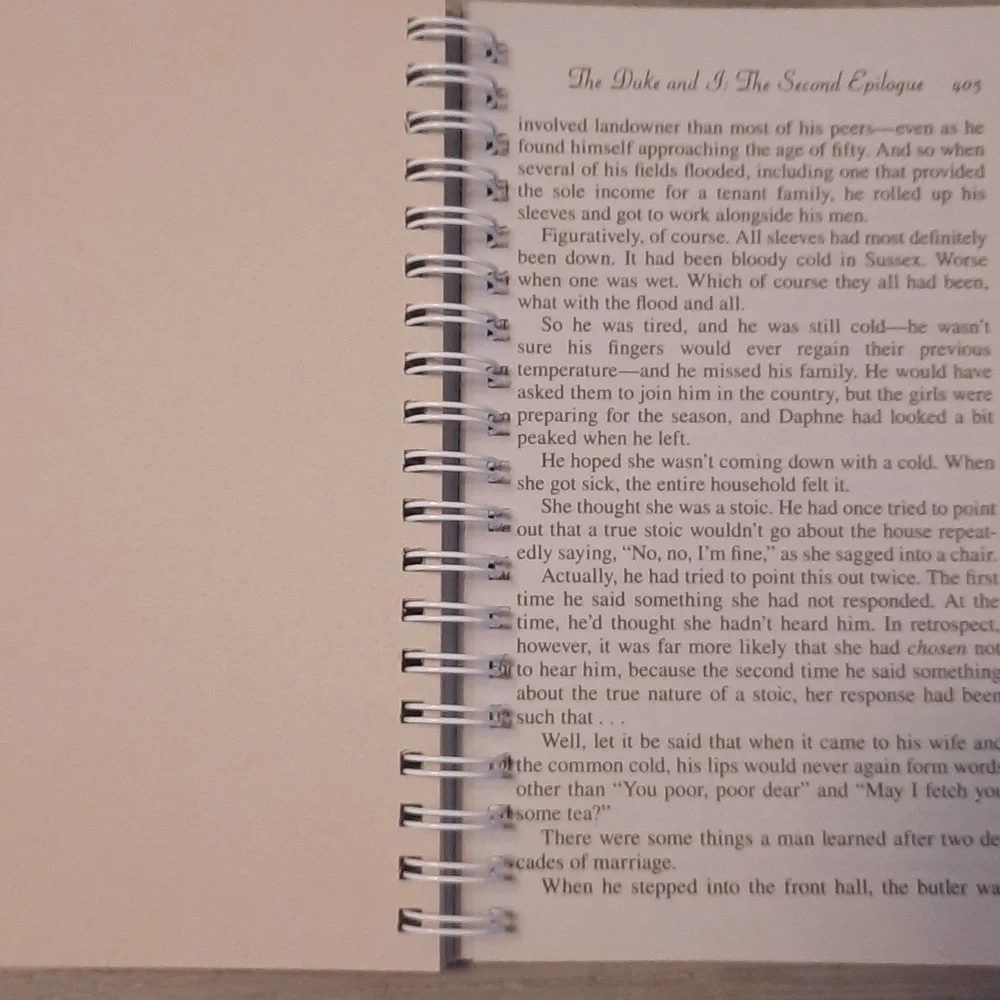 Secret Journal- Bridgerton The Duke and I - handmade journal - Picture 4 of 7